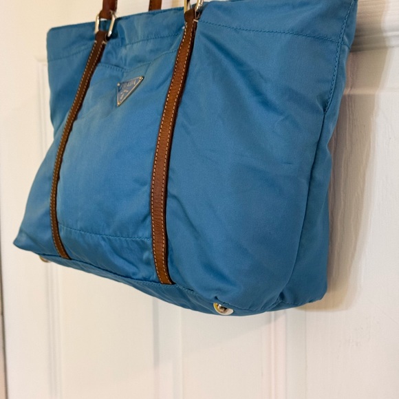 Prada Blue Nylon Tote Bag - Picture 8 of 15